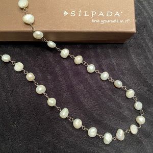 Silpada Pearl and Silver Necklace